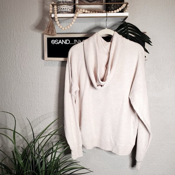 ReUnited-Marled Hoodie with LOVE Square Graphic Super Soft Terry Crop… - Picture 5 of 8